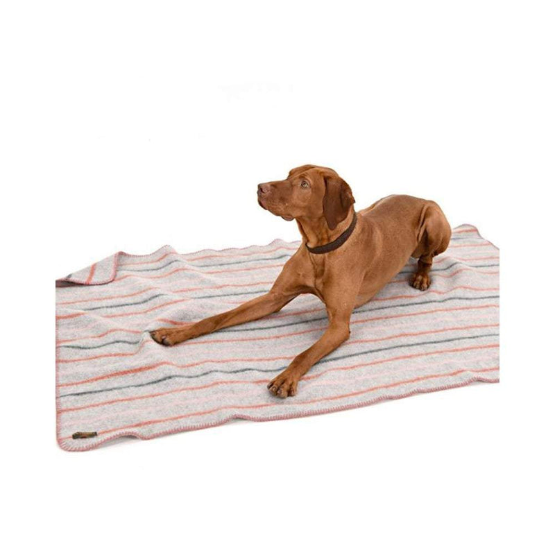 Recycled Random Stripe Dog Blanket - 100x140cms - woofers & barkers