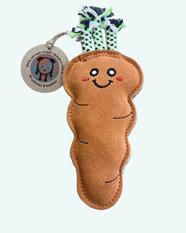 Woofers & Barkers Carlotta Carrot Eco Dog Toy