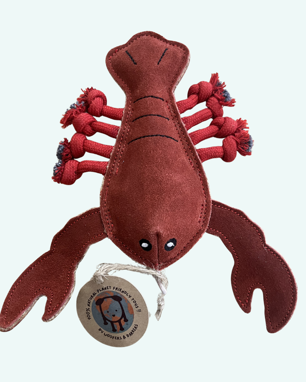 Woofers & Barkers Luigi Lobster Eco Dog Toy
