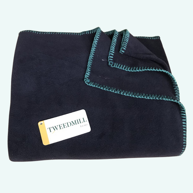 Large fleece throw available in ten colours