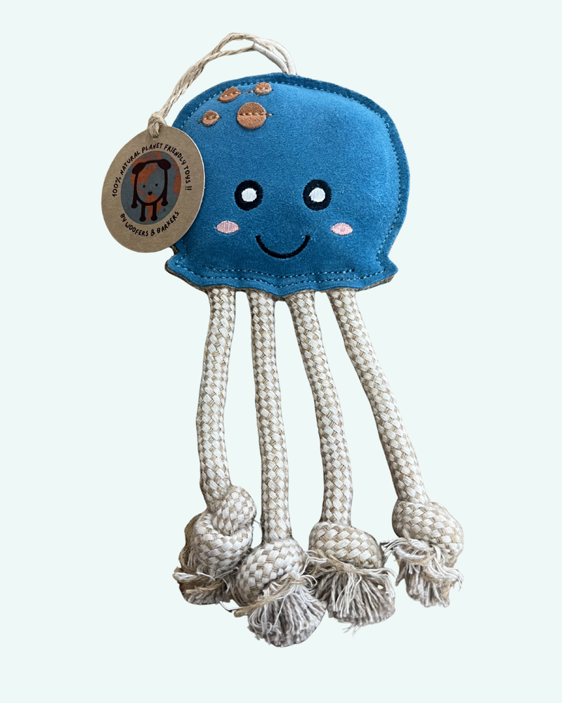 Woofers & Barkers Otto Octopus Eco Dog Toy