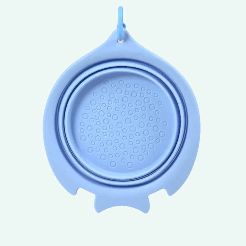Fish Dog Travel Bowl 1400ml Blue