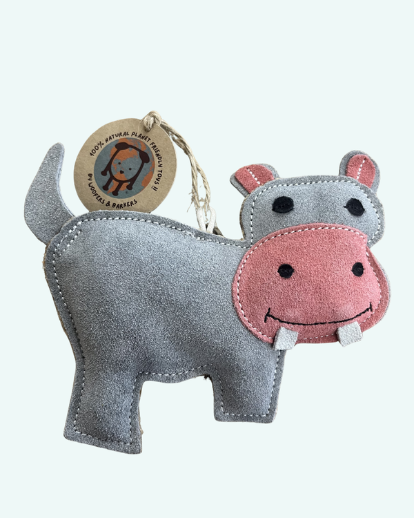 Woofers & Barkers Helen Hippo Eco Dog Toy