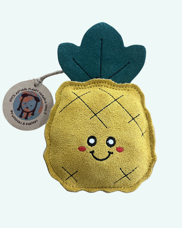Woofers & Barkers Poppy Pineapple Eco Dog Toy