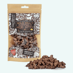 Green and Wilds Buffalo Mini Bites 75g - woofers & barkers