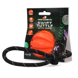 Dog Comet Swift Tuttle ball with rope