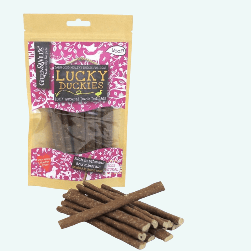 Green and Wilds Lucky Duckies 100g - woofers & barkers