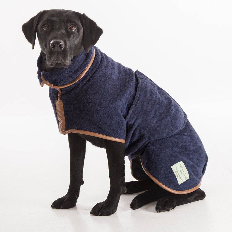 Ruff & Tumble Navy Drying Coat - woofers & barkers