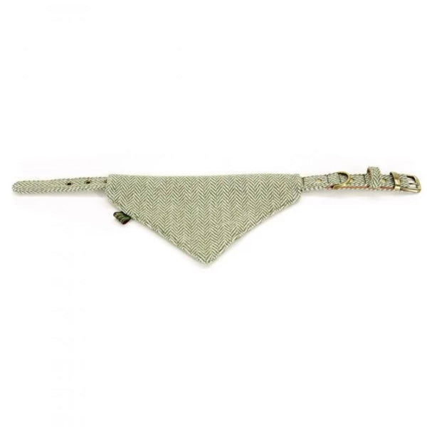 Tweedmill Neckerchief Olive HB - woofers & barkers