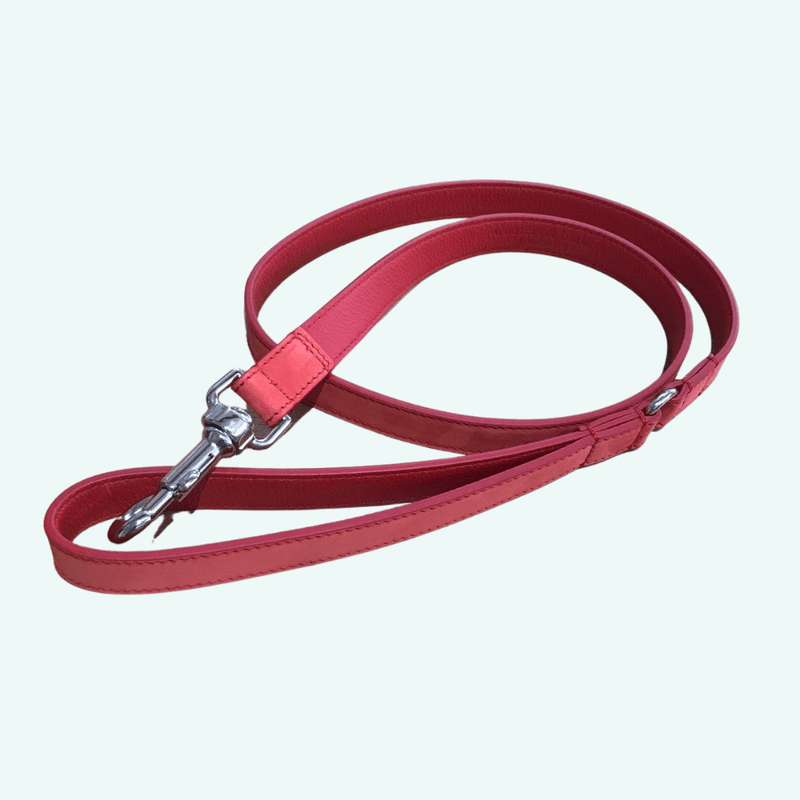 W&B Firenze Rosso Nubuck Lead - woofers & barkers