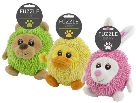 Fuzzle Bunny with squeaker - woofers & barkers