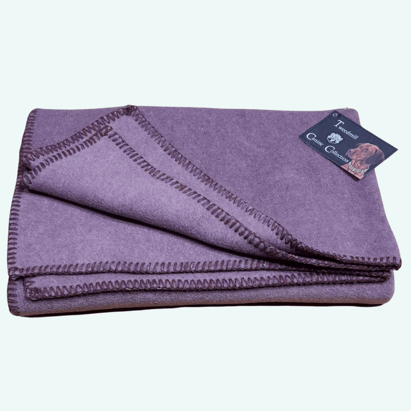 Small fleece throw available in ten colours - woofers & barkers