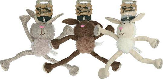 Wooly Luxury Fluffy Bunny White - woofers & barkers