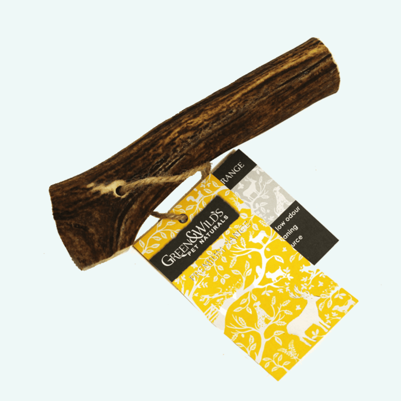 Green and Wilds Original Antler Chew - Medium - woofers & barkers