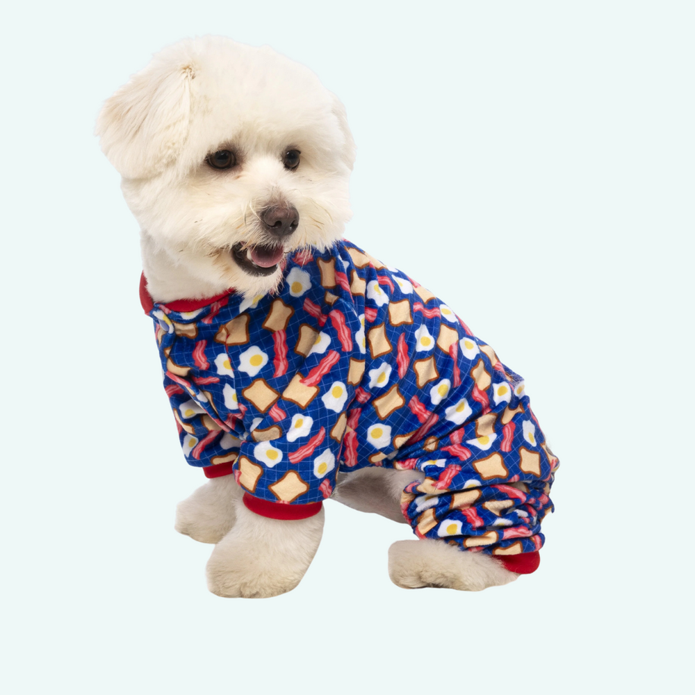 Bacon and eggs baby pajamas sale