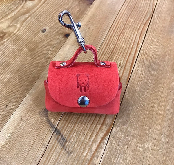 W&B Firenze Rosso Nubuck Poo Bag Holder