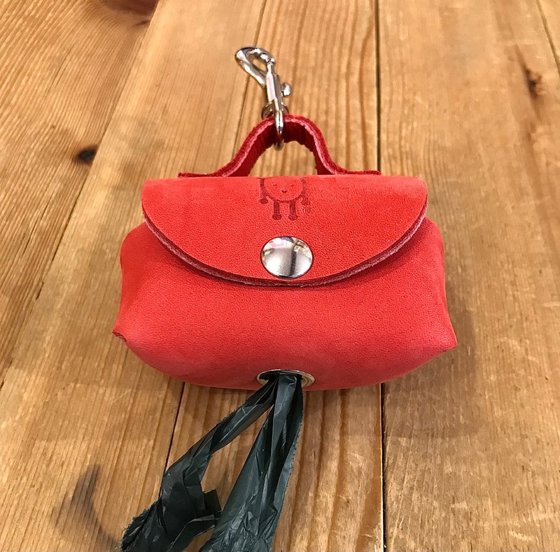 W&B Firenze Rosso Nubuck Poo Bag Holder