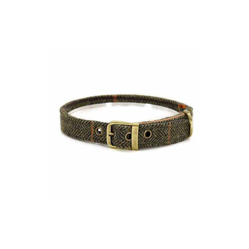 Tweed Dog Collar 12 - woofers & barkers