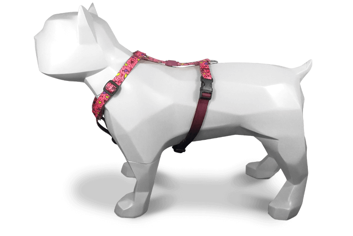 Morso H Harness Pink Think - woofers & barkers