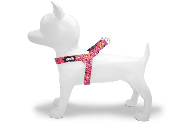 Morso Mini Harness Pink Think - woofers & barkers