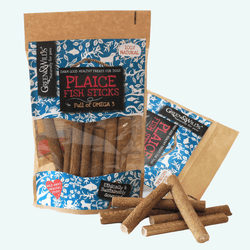 Green and Wilds Plaice Fish Sticks 100g - woofers & barkers