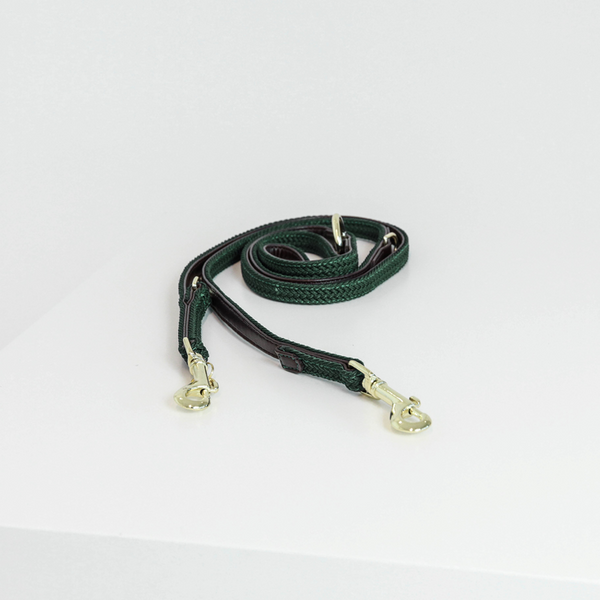 Kentucky Dog Lead - Plaited Olive
