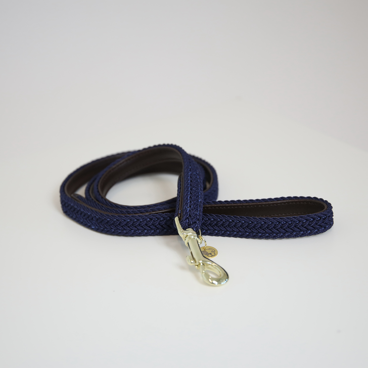 Kentucky Dog Lead -  Plaited Navy