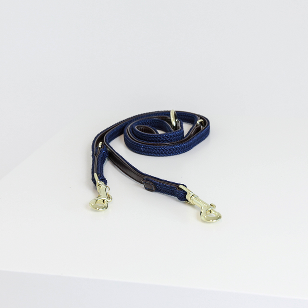 Kentucky Dog Lead -  Plaited Navy