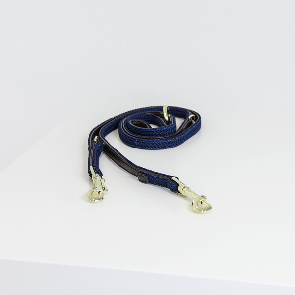 Kentucky Plaited Lead -  Navy