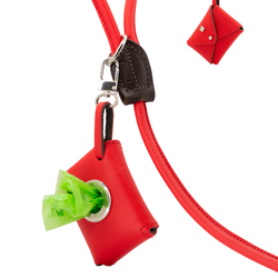 D&H PooSh - poo bag dispenser -  Red/Silver