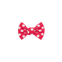 Funky Dog Bow Tie - Classic Red & White Spots - woofers & barkers