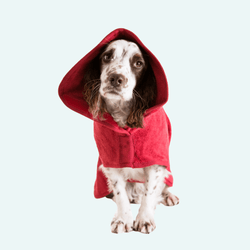 Ruff & Tumble Red Drying Coat - woofers & barkers