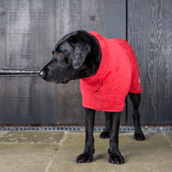 Ruff & Tumble Red Drying Coat - woofers & barkers