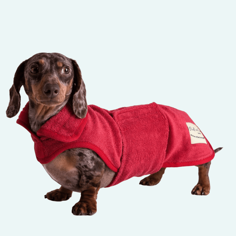 Ruff & Tumble Red Drying Coat - woofers & barkers