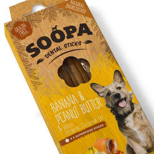 Soopa Banana & Peanut Butter Sticks - woofers & barkers