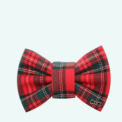 Funky Dog Bow Tie - Classic Tartan - woofers & barkers