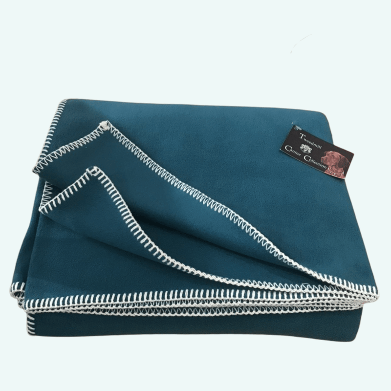 Large Fleece Throw - Teal - woofers & barkers