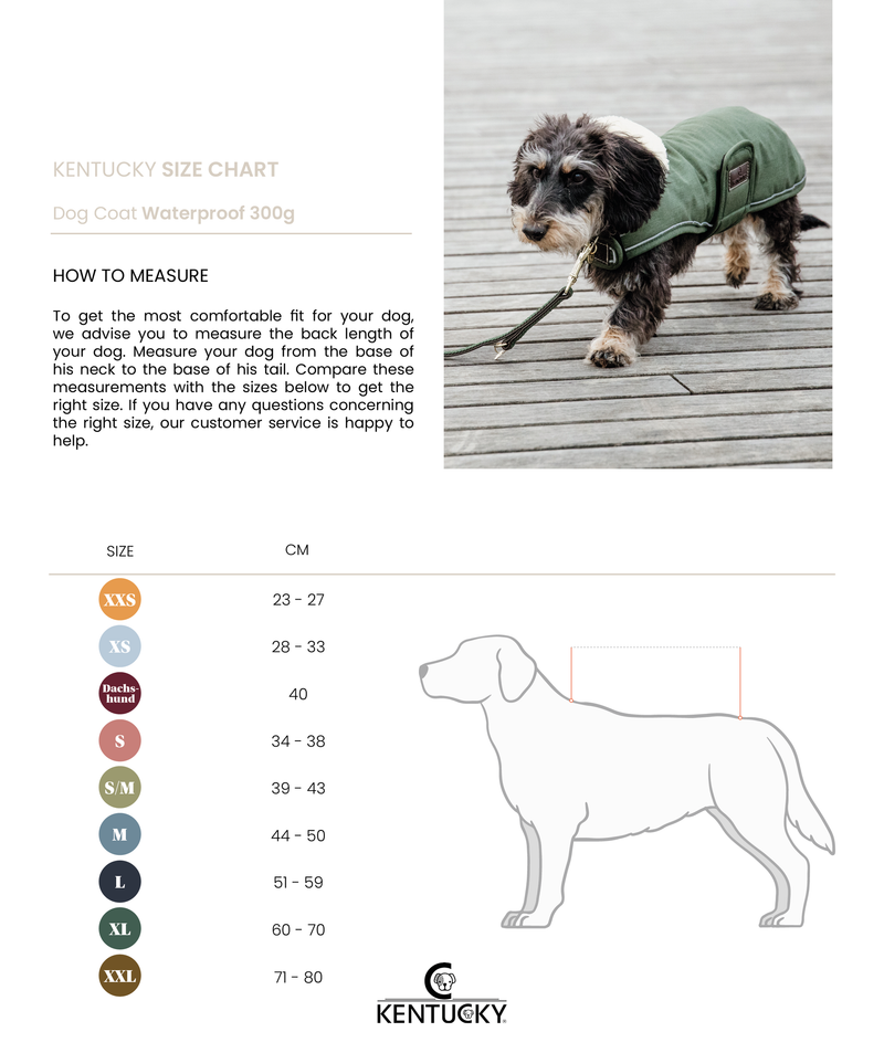 Kentucky Waterproof Dog Coat - Olive